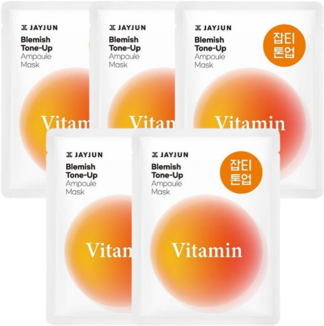 제이준 잡티톤업 앰플마스크, 5개, 1개입