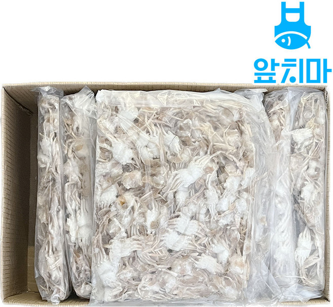 손질 베이비크랩 꽃게튀김 칠게, 1박스, 10kg(1kgx10팩)