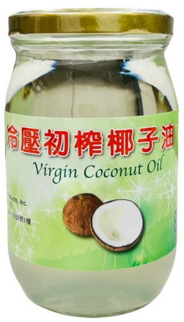 冷壓初榨椰子油, 1瓶, 450ml