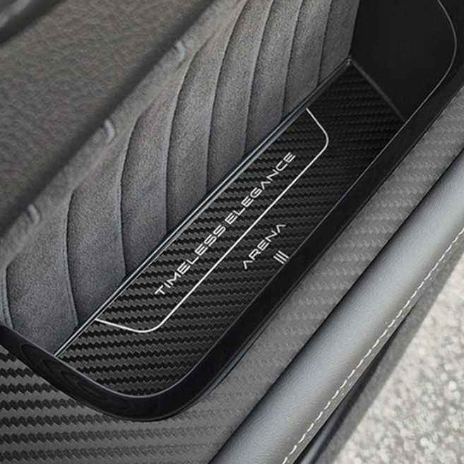 슈카마켓 렉스턴 뉴아레나 전용 3D 메탈 도어포켓 실내 포인트 몰딩, 02_헤어라인메탈