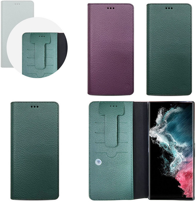 갤럭시 A34 5G SM-A346N 소가죽 천연가죽 카드 포켓 분실방지 커버 국내생산 휴대폰 플립 지갑 케이스 FSLXPWC