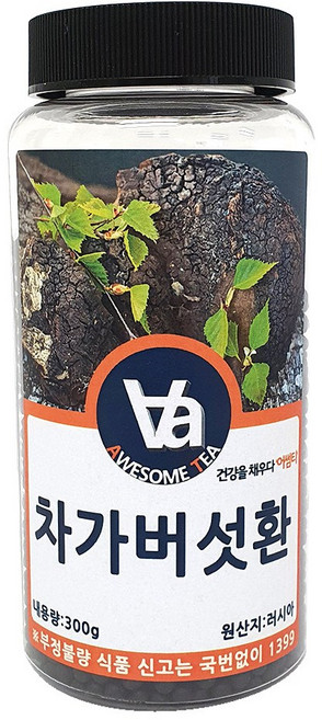어썸티 러시아 차가버섯환, 300g, 1개