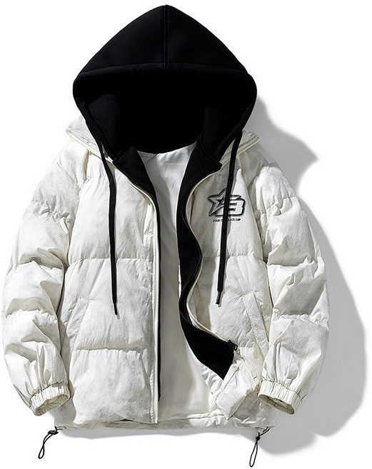 투니스 남성 투피스 디자인 후드 긴소매 패딩 점퍼