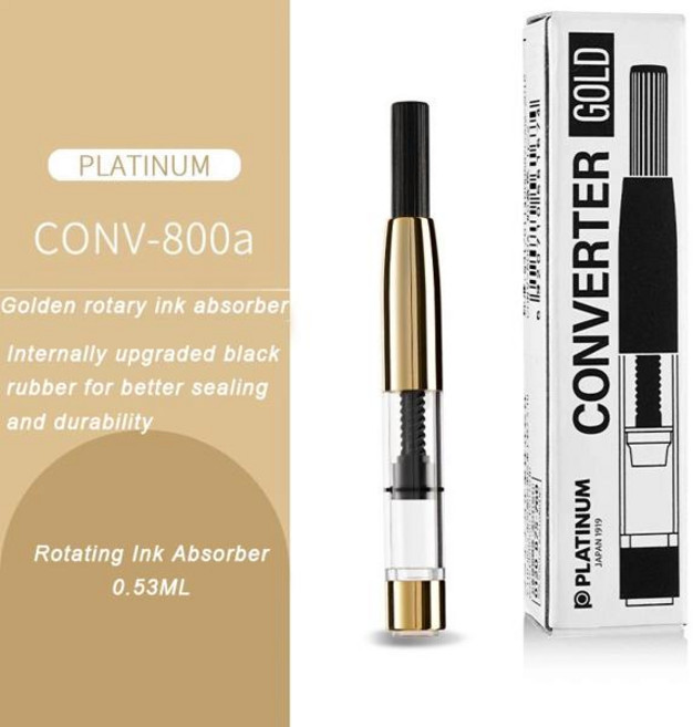 플래티넘 오리지널 컨버터 잉크 펜 잉크 흡인기 만년필 및 만년필 잉크 병 학교 사무실 용 잉크 피더 그리, 06 Con800A