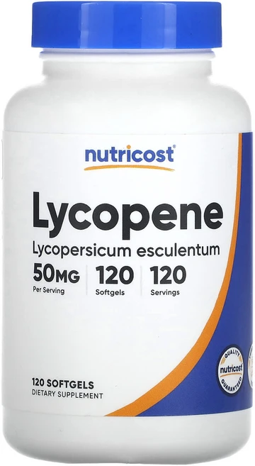 Nutricost 라이코펜 50mg 소프트젤 120정, 1개 - 쿠팡