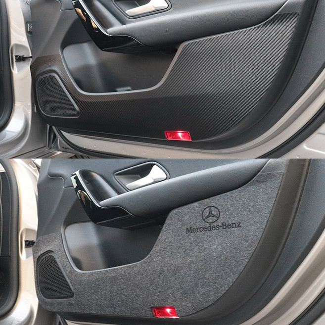 콘보이 A클래스 a220 해치백 W177/a35 amg 카본 펠트 도어커버 스크래치방지 차량문짝 기스방지, 펠트도어커버, 벤츠