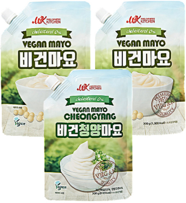 프리미엄 프레쉬 비건마요300g + 비건청양마요300g, 1세트