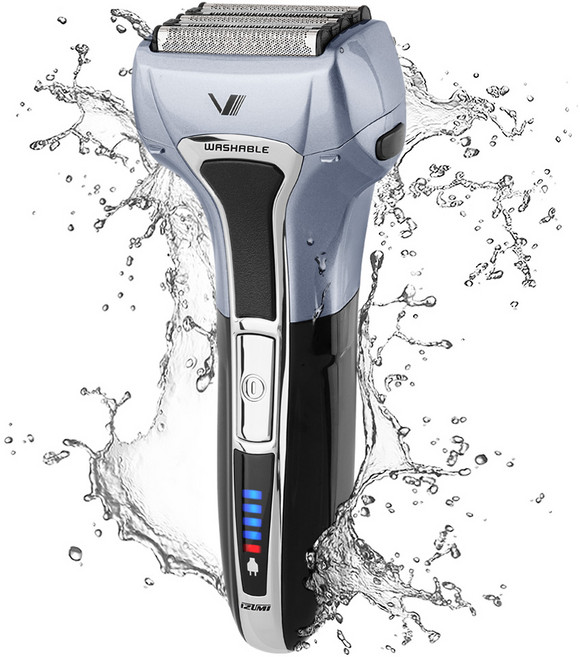 이즈미 아이언쉐이버 전기면도기, IKS-6050, 실버 + 블랙