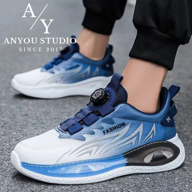 ANYOU 남성 편안한 다이얼 운동화 에어쿠션 런닝화 경량 스포츠화