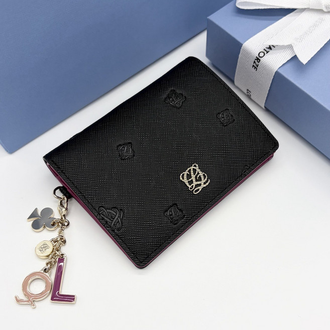 루이까또즈 여성 참장식 미니 반지갑(리본선물포장)