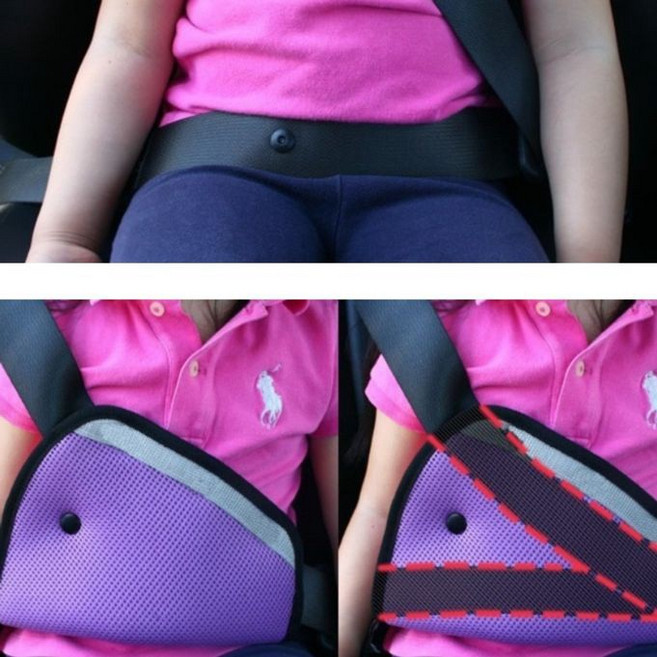 몸에 꼭 맞게 차량용 안전벨트 조절커버 레드 1p