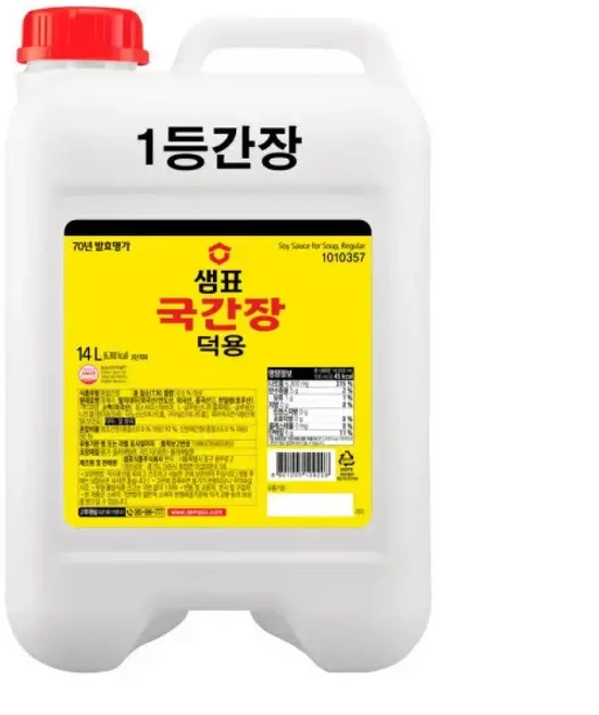 샘표 국간장 덕용 14L X 1통 말통, 1개