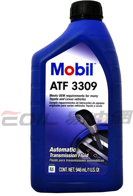 易油網 MOBIL ATF 3309 自動變速箱油 提供卓越保護 改善換檔平順性, 1個