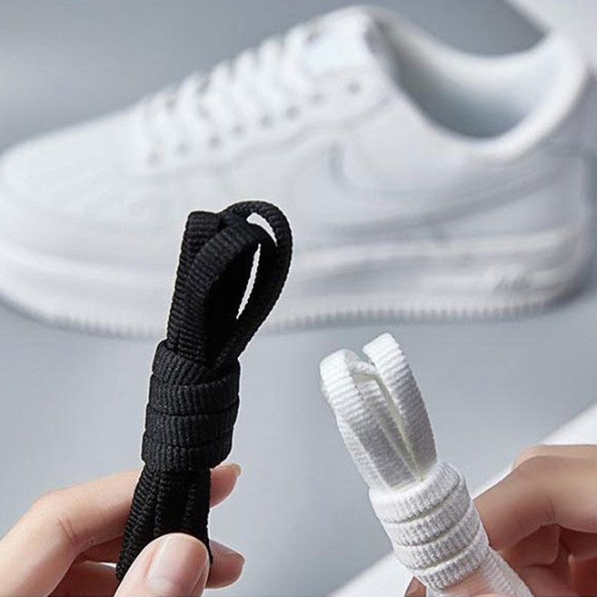 1/2구성 6mm 무지 신발끈 운동화끈 스니커즈 단화 굵은 슈레이스 커스텀 슈즈