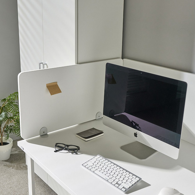 사무실 책상 공간분리 측면부 직선형 파티션 1200, 1200/U형유닛/화이트/올화이트, U형유닛/화이트/올화이트