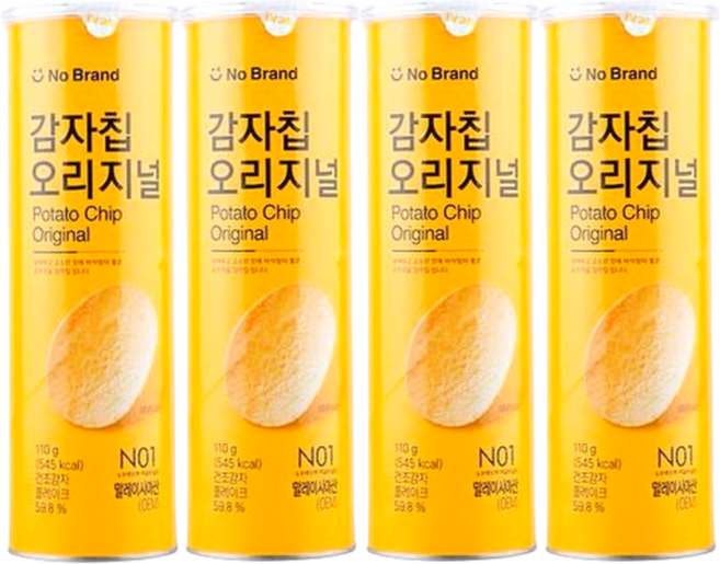 노브랜드 감자칩 오리지널, 110g, 4개