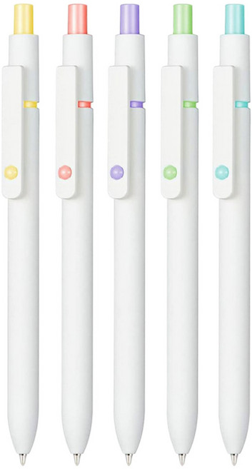 제니스 마카롱 퀵 드라이 다오완스 젤펜, White Body (Black Ink), 1세트