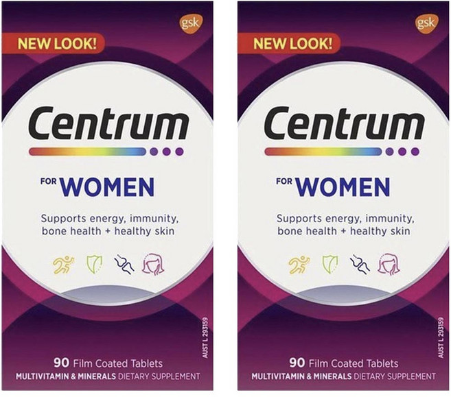 센트룸 포 우먼 멀티비타민 타블렛 AU버전, 90정, 2개