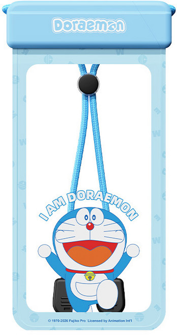 Doraemon 哆啦A夢 手機防水袋, 藍色, 1個