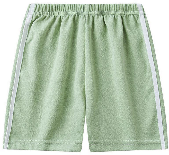 兒童運動短褲 夏季男童休閒褲女童五分褲薄款條紋熱褲子