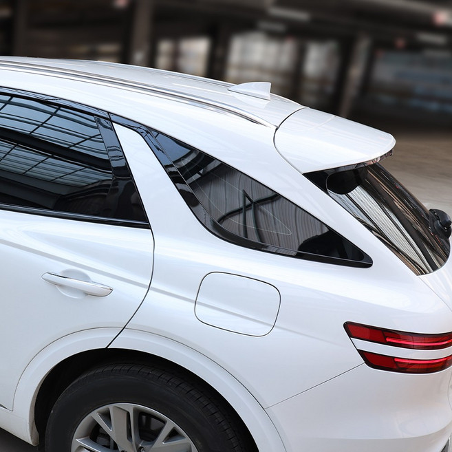 카스타 호환 GV70 페이스리프트 튜닝 블랙 몰딩 윈도우 몰딩 커버 자동차 드레스업, 기타