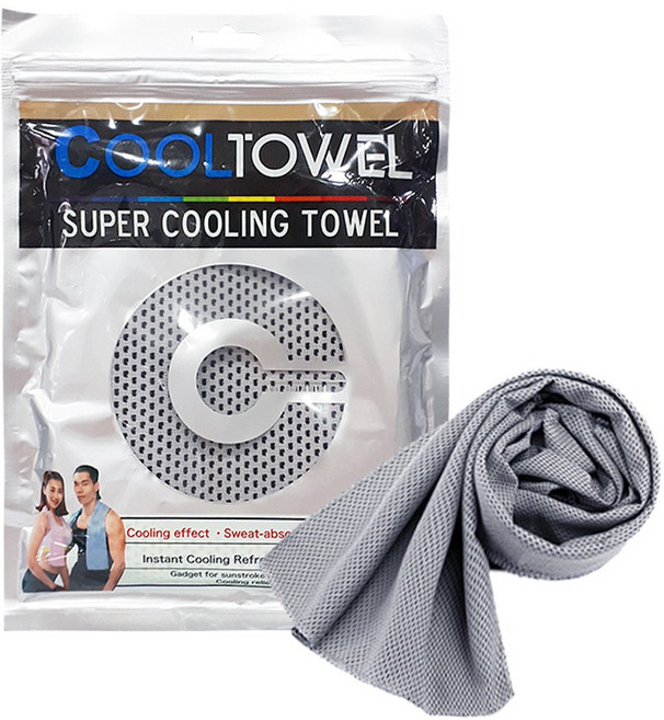 신우 아이스 쿨타월 파우치 여름 스포츠 운동 쿨링, 핑크