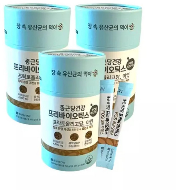 종근당건강 프리바이오틱스 FOS 에프오에스 30포 3개, 3박스, 5g