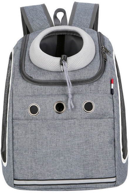 JINXIY 휴대용 애완 동물 배낭 공간 캐빈에서 고양이 가방 대형 -용용량 애완 동물 옥스포드 천 가방 어깨가 우주 가방을 접을 수 있습니다., 회색, 1개