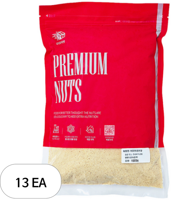 다다모마켓 볶음 땅콩 분말, 1kg, 13개