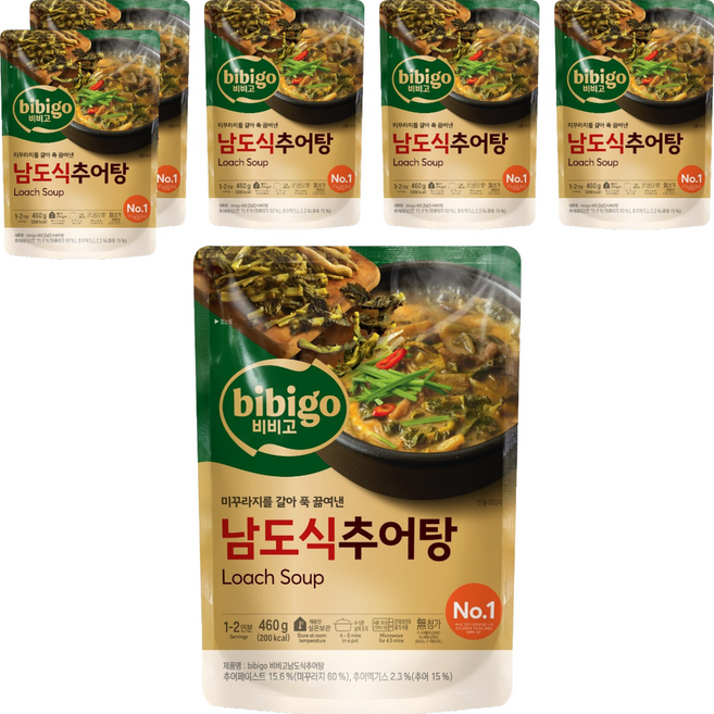 비비고 남도식 추어탕, 460g, 6개