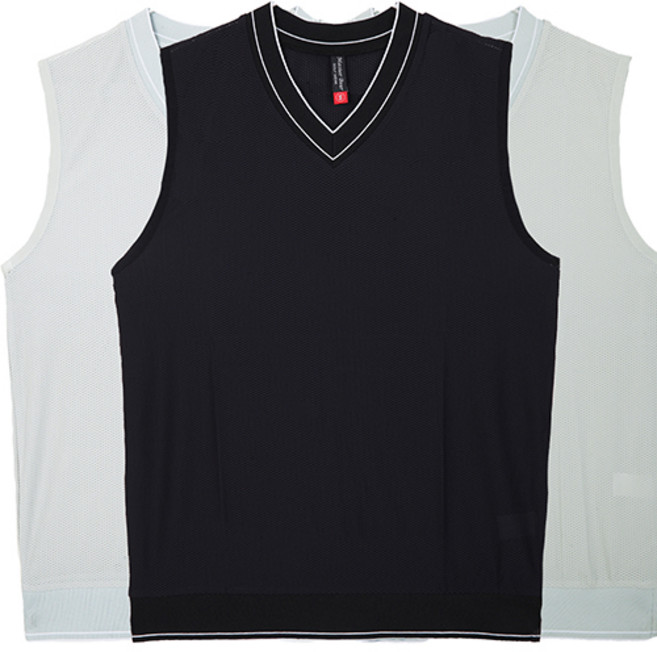 가우리 남성 골프웨어 MB 933 골프 냉감 조끼 베스트 여름 쿨 V넥