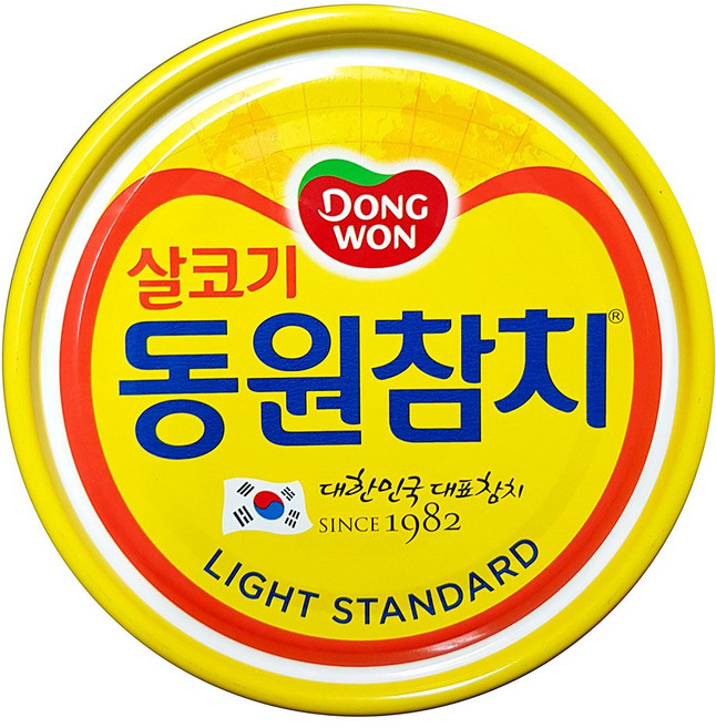 동원 참치캔 살코기라이트스탠다드 200g 업소용 식자재, 12개