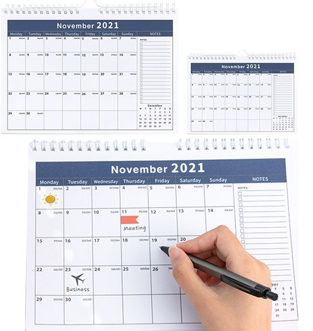 에프플래닝 2022년 벽걸이 캘린더 포스터 달력 메모 달력 월간스케줄, 스프링 캘린더, 미디움