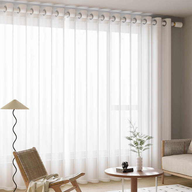 Anystar 비침없고 도톰차르르 아일렛형 쉬폰커튼