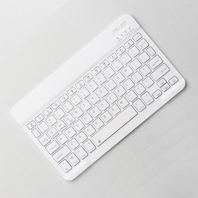 안드 무선 키보드 블루투스 호환 Windows PC 태블릿 미니 78 게임용, WHITE