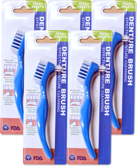 덴트픽스 틀니칫솔, 5개, 1개입