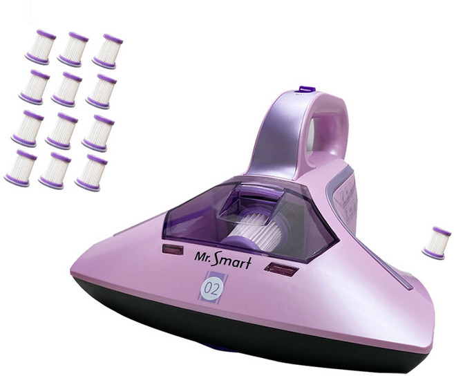 Mr.Smart 紅綠燈 除蟎吸塵器, 小紫2代(內含1顆)+濾網12顆, 紫色, 小紫2代(內含1顆)+濾網12顆