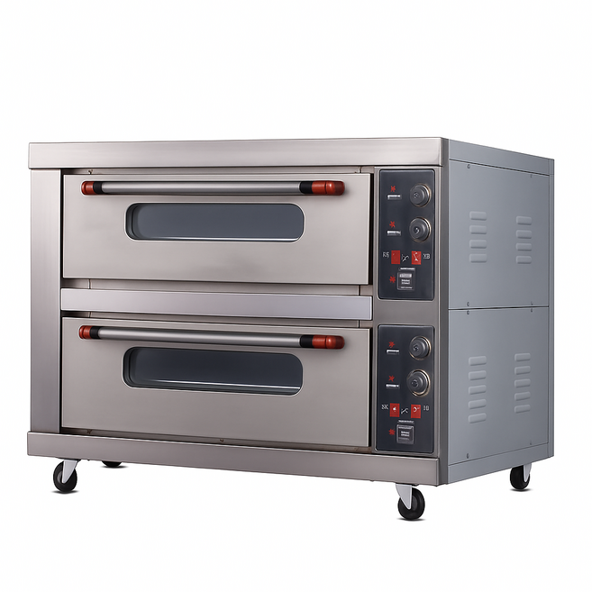 피자메이트 정교한 피자오븐 대용량 피자 베이킹 오븐 가정용 업소용 데크형 오븐, 2단, 업그레이드 타이머
