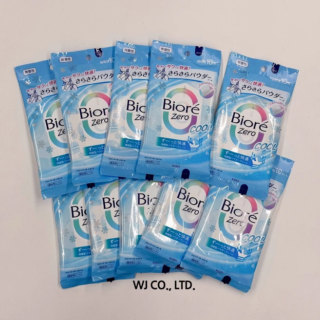 비오레 제로 사라사라 시트 10매입 무향, 10개 - 쿠팡