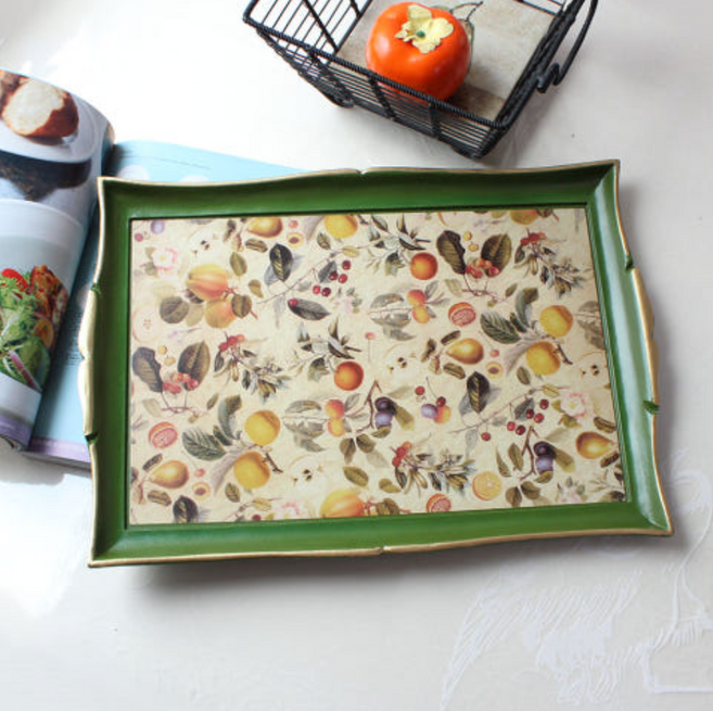 세자티니 프르타 프리마베라 이태리 나무 쟁반 다과 트레이 L, 1개