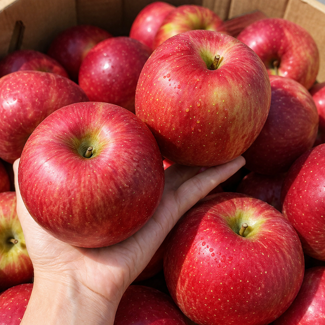 [사과축제최우수] 1+1 거창 농원직송 꿀아삭이 부사 사과 5KG (총 10키로 발송) 대과, 1박스, 10KG