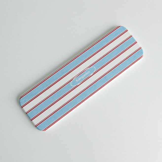 케이트가든 자체제작 홀리데이 스트라이프 규조토 비누받침, 대형, 블루
