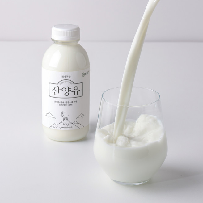 백산목장 자연방목 100% 산양유 산양우유 단백질 고단백, 3개, 500ml, 3개