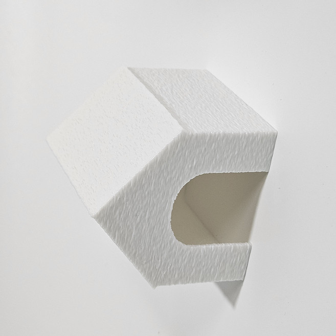 크레스티드 게코 3D프린터 하우스 은신처 M 아성체~준성체용, 1개, 화이트M