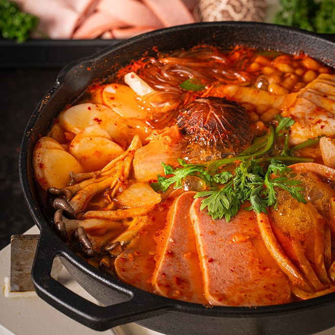 부대찌개 송탄식 리얼햄 얼큰한 원조 밀키트 800g 2팩+라면사리 1봉, 2개