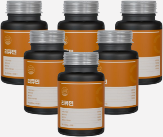 리큐민 수용성 커큐민 샐러리씨앗 타트체리, 6박스, 60정