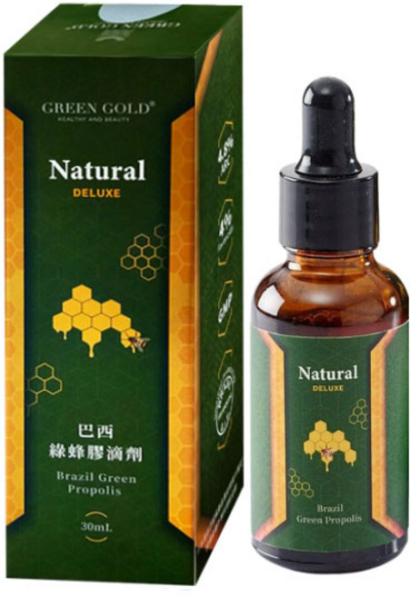 GreenGold 巴西綠蜂膠滴劑 無酒精配方 全家適用, 30ml, 1瓶