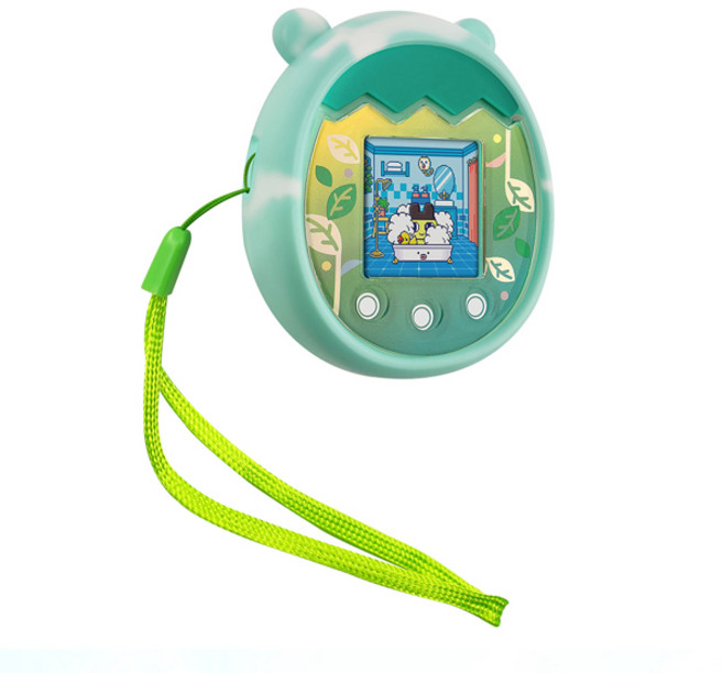 실리콘 가상 전자 디지털 애완 동물 커버 만화 마우스 모양 전자 애완 동물 커버 케이스 다마고치 픽스, [01] Mixed Pink