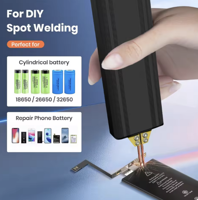 DIY 휴대용 핸드 헬드 배터리 스폿 용접기 18650 리튬 배터리 니켈 스트립 및 니켈 벨트 용접, 5 Gear spot Kit, 1개