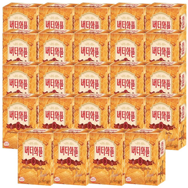 크라운제과 버터와플, 52g, 24개